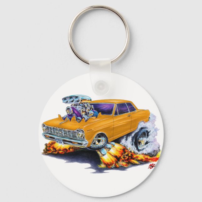 1962-65 Nova Orange Car Key Ring (Front)