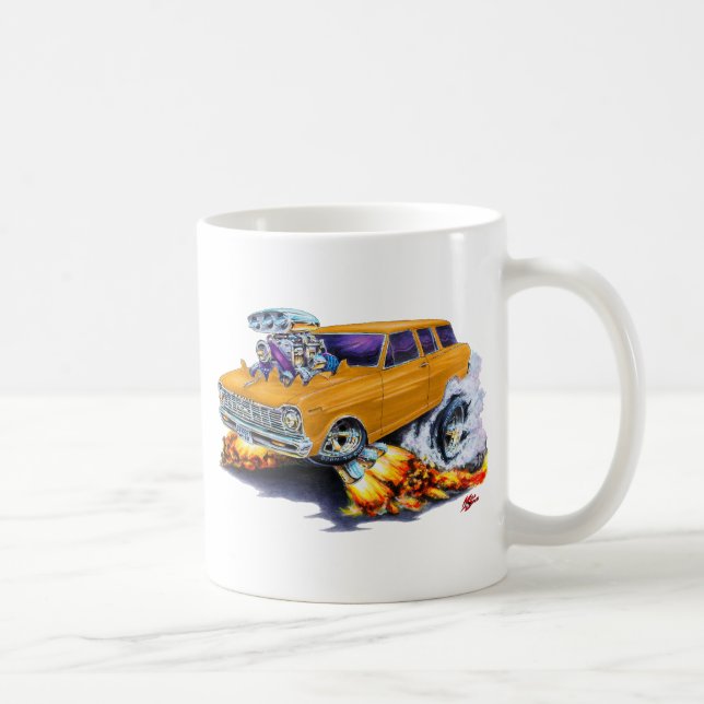 1962-65 Nova Orange Wagon Coffee Mug (Right)