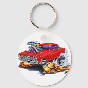 1962-65 Nova Red Car Key Ring