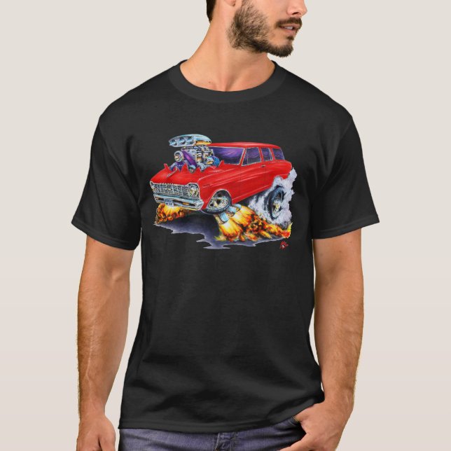 1962-65 Nova Red Wagon T-Shirt (Front)