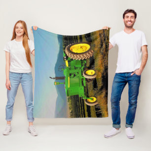 1962 Big Green Tractor Cosy Fleece Blanket