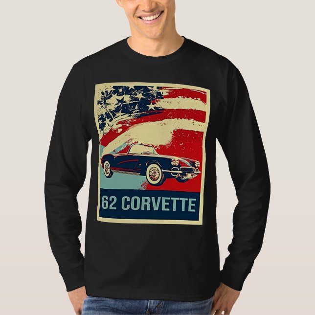 1962 C1 Corvette Pop Art Style  T-Shirt (Front)