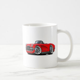 1962 Corvette Red Convertible Coffee Mug