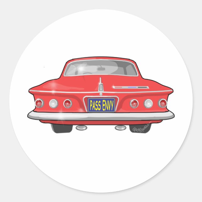 1962 Plymouth Fury Classic Round Sticker (Front)
