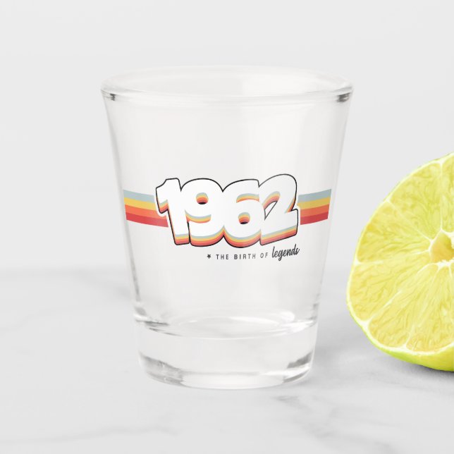 1962 The birth of legends Shot Glass (Front)