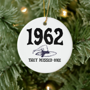 1962 They Missed One Salem Witch Halloween Ceramic Tree Decoration