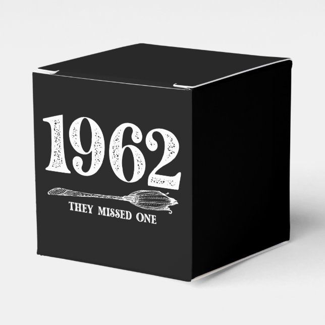 1962 They Missed One Salem Witch Halloween  Favour Box (Front Side)