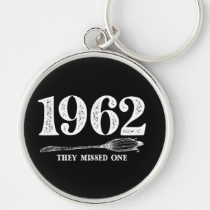 1962 They Missed One Salem Witch Halloween Key Ring