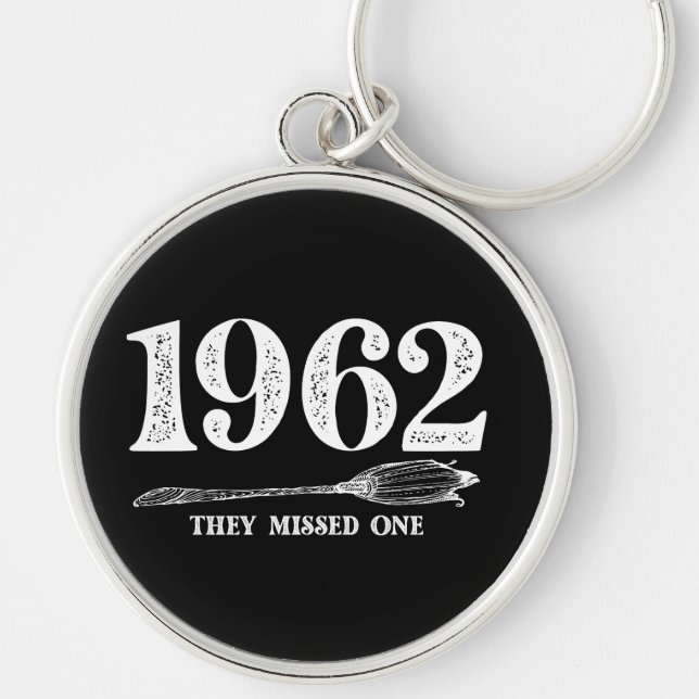 1962 They Missed One Salem Witch Halloween  Key Ring (Front)
