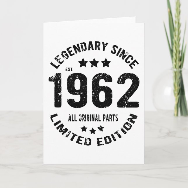 1962 Vintage Birthday Card (Front)