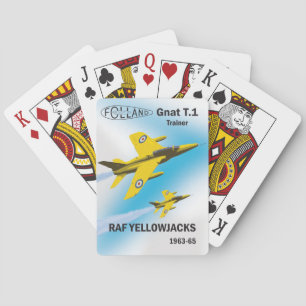 1963-65 Yellow Jacks flying the Folland Gnat T.1 Playing Cards