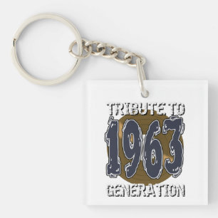 1963 anniversary tribute key ring