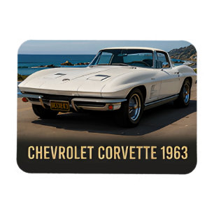1963 Chevrolet Corvette American Sports Car Road Magnet