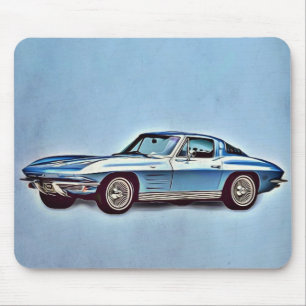 1963 Chevrolet Corvette Sting Ray Coupe Mouse Mat