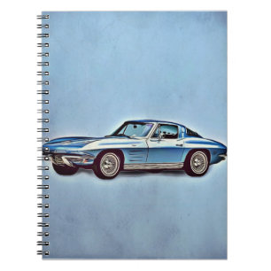1963 Chevrolet Corvette Sting Ray Coupe Notebook