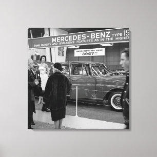 1963 Chicago Auto Show Mercedes-Benz automobile Canvas Print