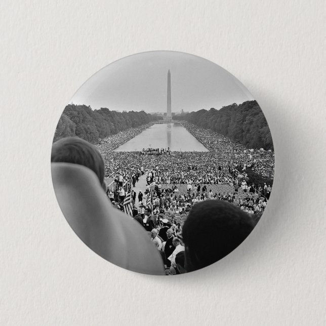 1963 Civil Rights March on Washington D.C. 6 Cm Round Badge (Front)