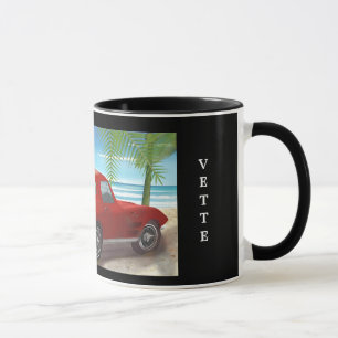 1963 Corvette Beach Scene Mug