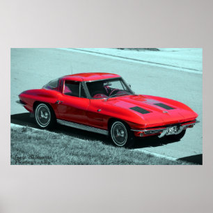 1963 Corvette Poster