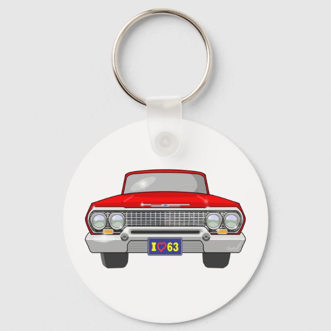 1963 I Love Chevrolet Key Ring (Front)