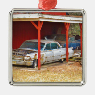 1963 Silver Sadan deville Metal Tree Decoration