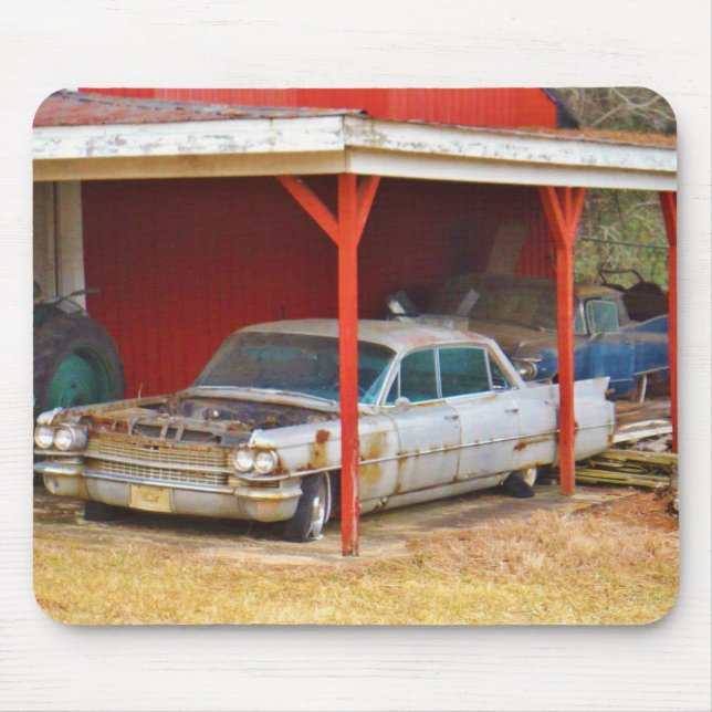 1963 Silver Sadan deville Mouse Mat (Front)