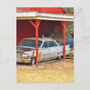 1963 Silver Sadan deville Postcard