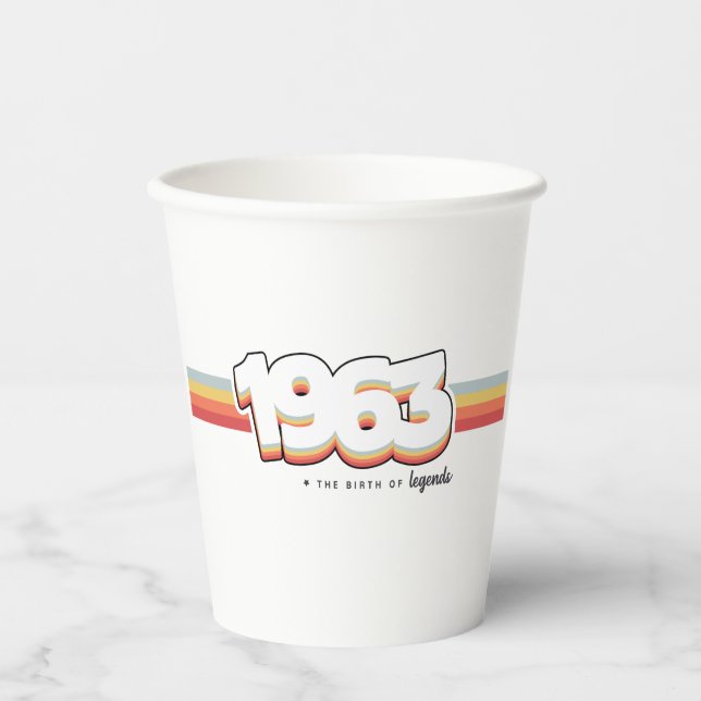 1963 The birth of legends Paper Cups (Front)