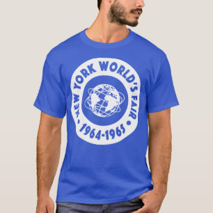 196465 New York Worlds Fair Circle White T-Shirt