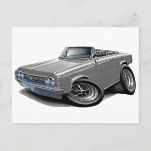 1964-65 Cutlass Grey Convertible Postcard