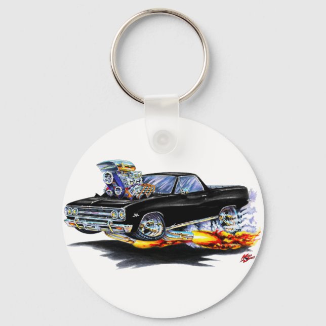 1964-65 El Camino Black Truck Key Ring (Front)