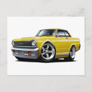 1964-65 Nova Yellow Car Postcard