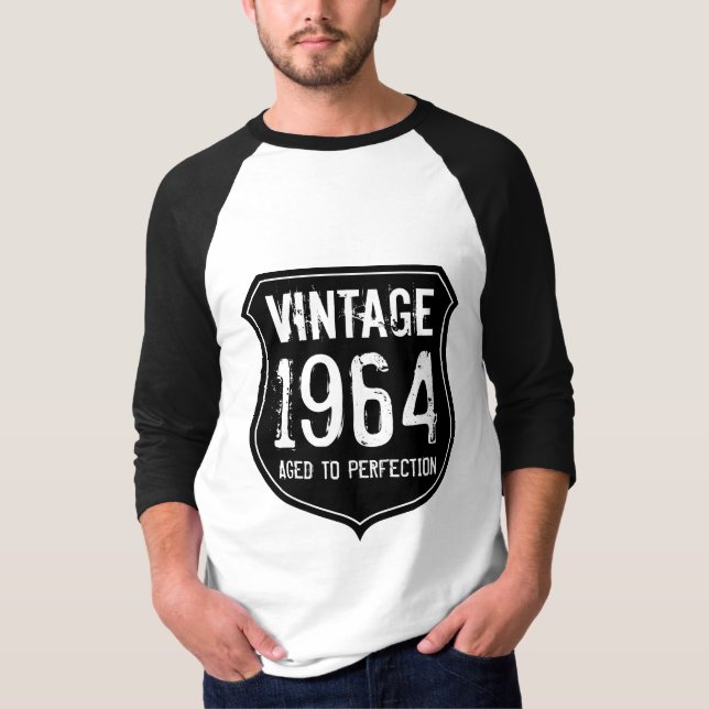 1964 Aged to perfection tshirt for 50 year old men (Front)