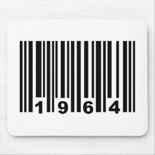 1964 barcode mouse mat