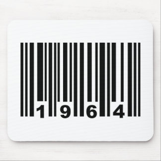 1964 barcode mouse mat