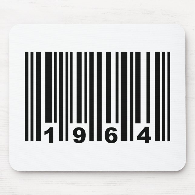 1964 barcode mouse mat (Front)
