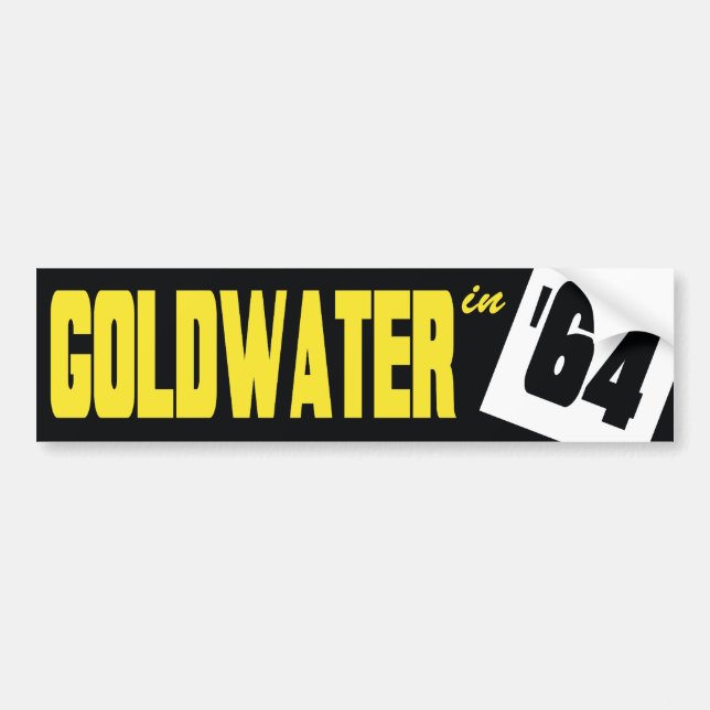 1964 Barry Goldwater Vintage Bumper Sticker (Front)