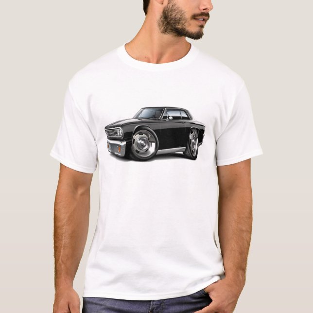 1964 Chevelle Black Car T-Shirt (Front)
