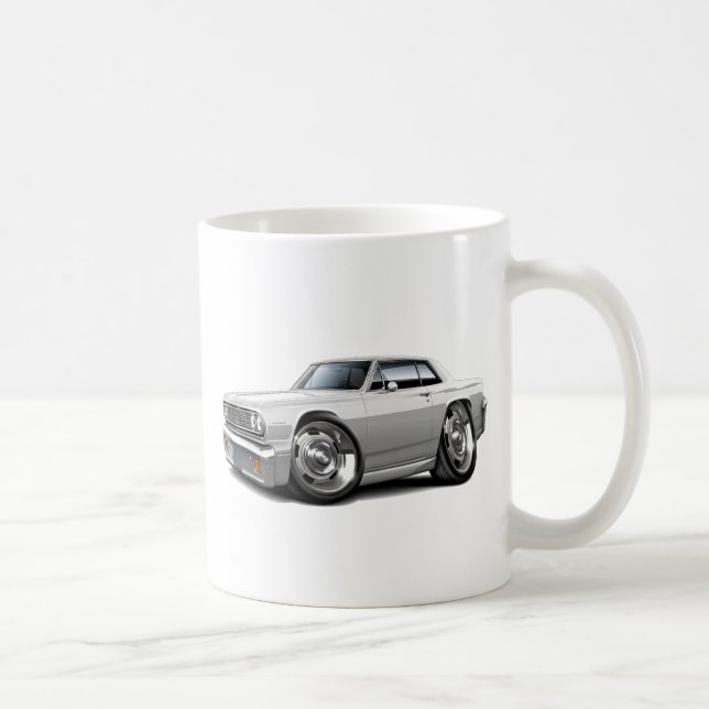 1964 Chevelle White Car Coffee Mug (Right)