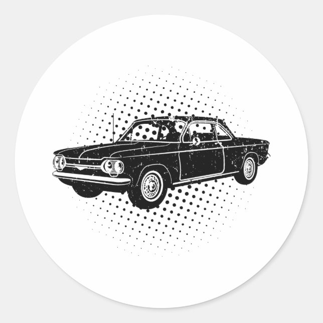 1964 Chevrolet Corvair Classic Round Sticker (Front)