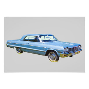 1964 Chevrolet Impala Antique Car Photo Print