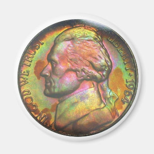 1964-D Jefferson Nickel Magnet