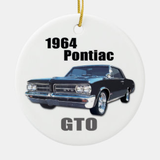 1964 GTO- front Ceramic Tree Decoration