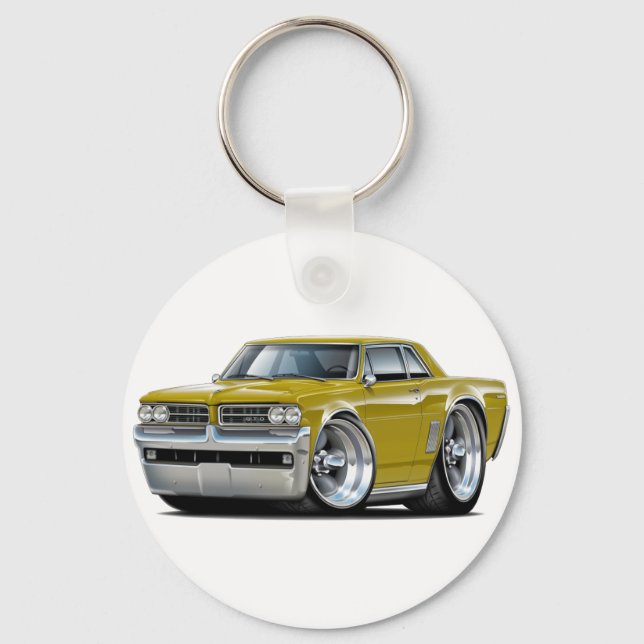 1964 GTO Gold Car Key Ring (Front)