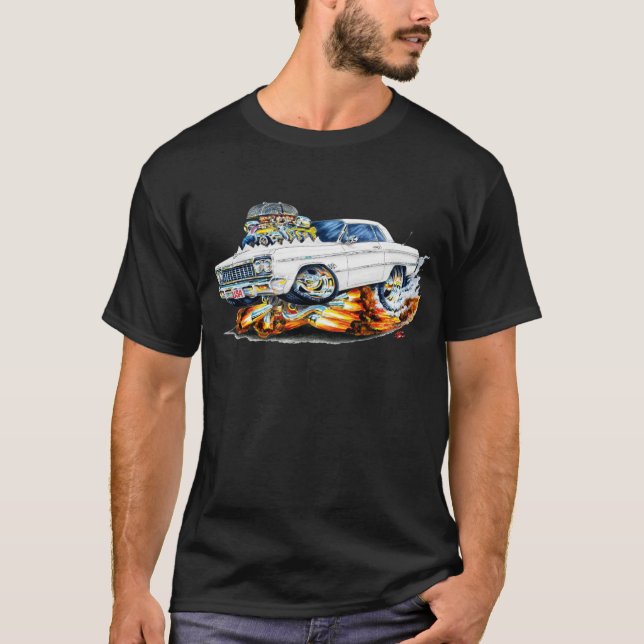 1964 Impala White Car T-Shirt (Front)