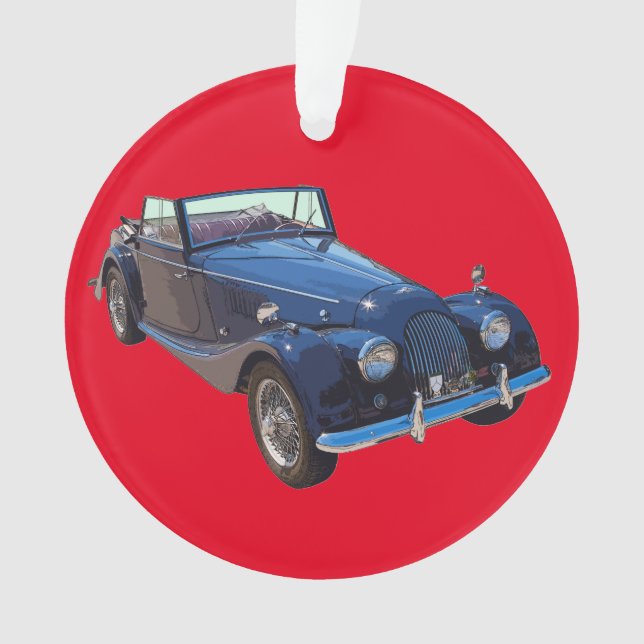1964 Morgan Plus 4 Convertible Sports Car Ornament (Front)