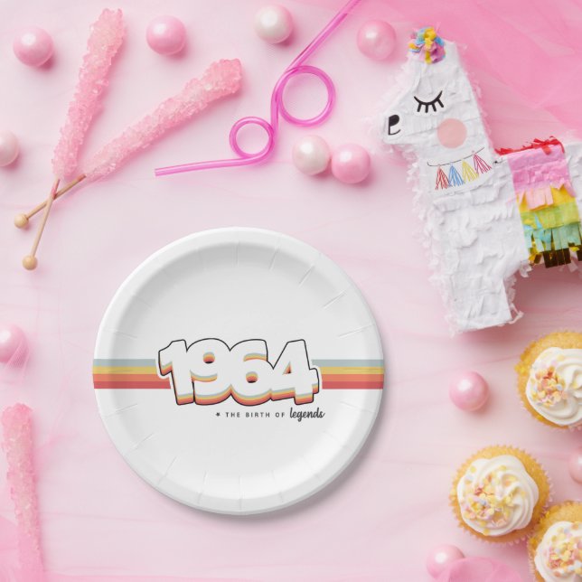 1964 The birth of legends Paper Plate (Party)