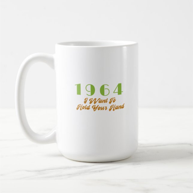 1964 Top Song, I Want To Hold Your Hand Coffee Mug (Left)