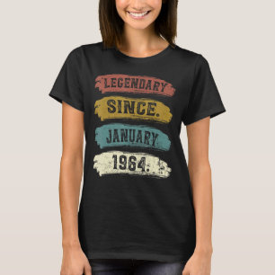 1964 Year Old Vintage Birthday Born In january 59 T-Shirt