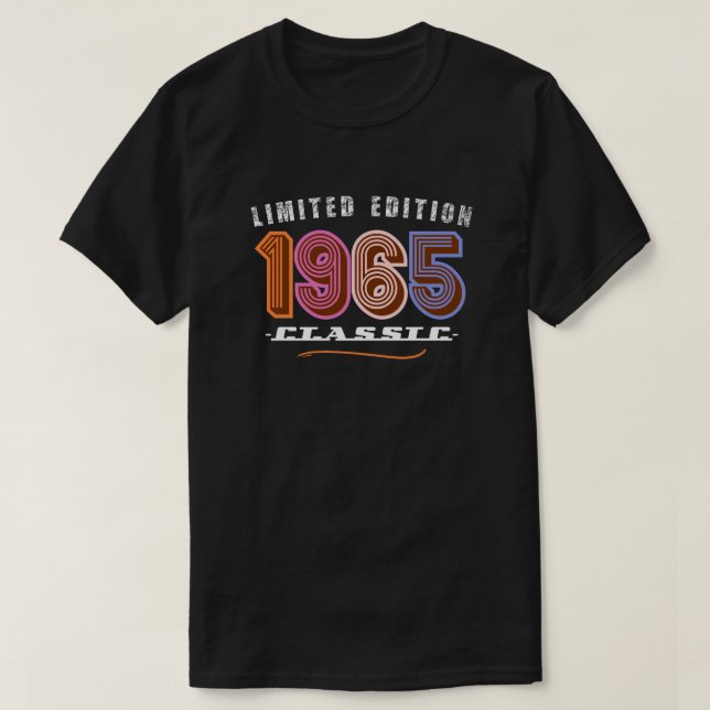 1965 60th Birthday T-Shirt (Design Front)
